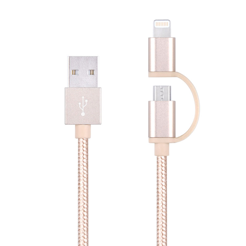 MFI Certified 2 in 1 Lightning cable  L3002