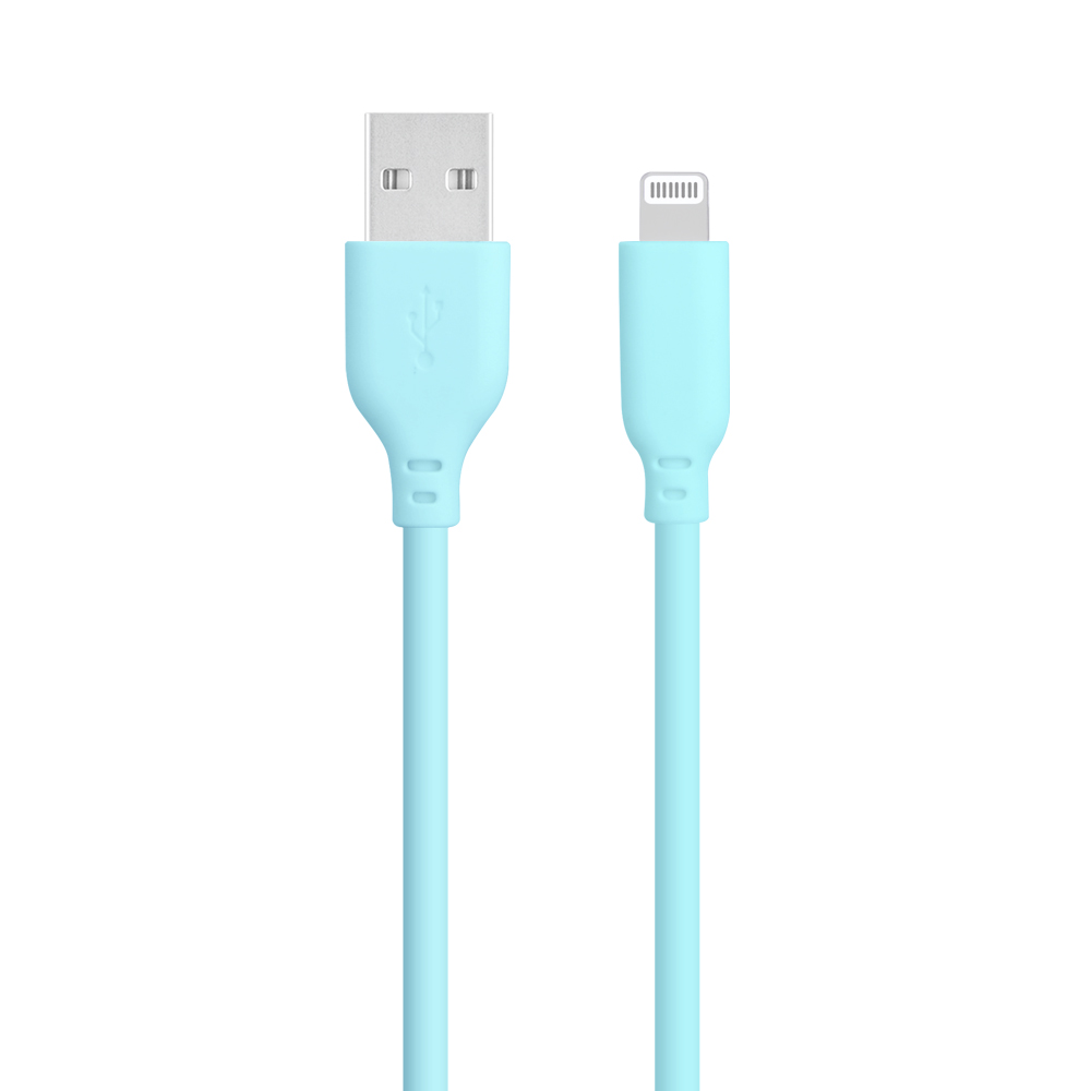 Silicone USB-A to Lightning cable